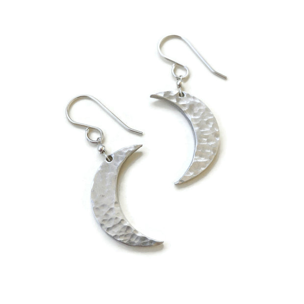 Moonstone and Crescent moon earrings - Von Treskow